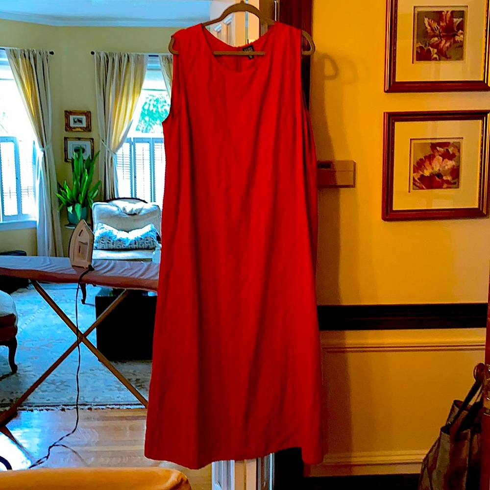 Eileen Fisher 2X persimmon dress